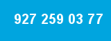 927 259 03 77 927 259 03 77